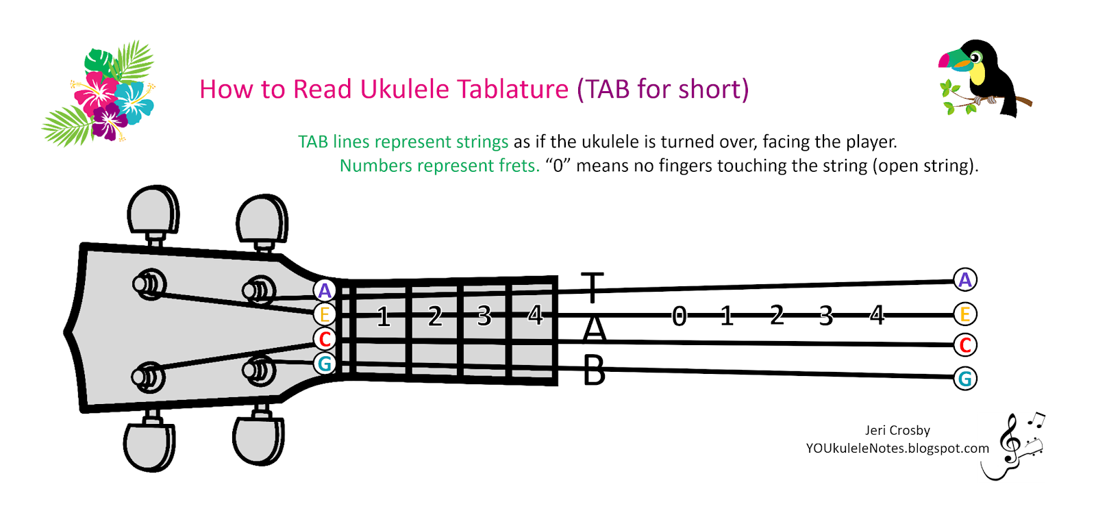 Staff for Ukulele